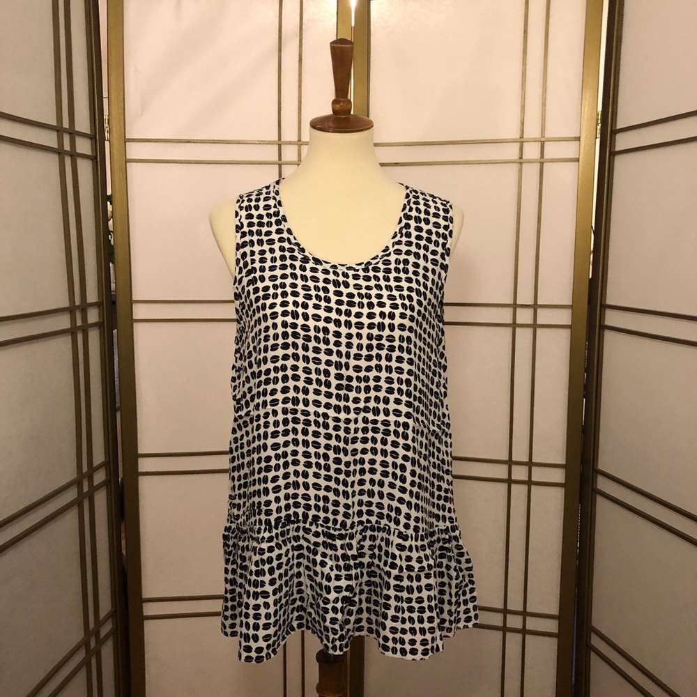 indibrand coffee bean print tunic